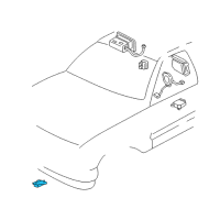 OEM 2005 Hummer H2 Front Sensor Diagram - 10370148