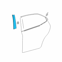 OEM 2018 Toyota Camry Applique Diagram - 75762-06160