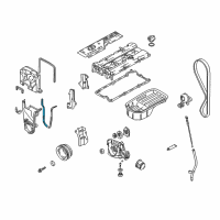 OEM Hyundai Elantra Gasket-Timing Belt Cover Diagram - 21353-23001