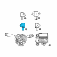 OEM 2017 Jeep Compass Sensor-Acceleration Diagram - 68245079AB