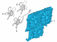 OEM 2022 Cadillac Escalade SHROUD-ENG COOL FAN RR Diagram - 84203930