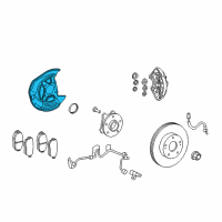 OEM Lexus GS430 Cover, Disc Brake Dust, Front LH Diagram - 47782-30240