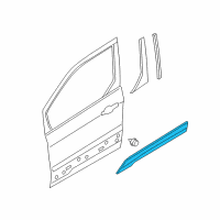 OEM 2017 Ford Transit Connect Body Side Molding Diagram - DT1Z-6120879-BB