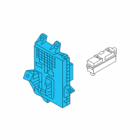 OEM 2013 Hyundai Elantra GT Instrument Panel Junction Box Assembly Diagram - 91950-A6011