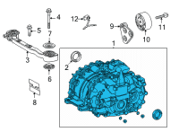 OEM Toyota RAV4 Transaxle/Motor Diagram - G1050-42010