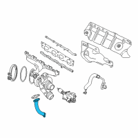 OEM 2019 BMW 430i Gran Coupe Oil Pipe Outlet Diagram - 11-42-7-617-535