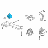 OEM 2013 BMW 528i xDrive Automatic Transmission Mount Diagram - 22-32-6-856-421