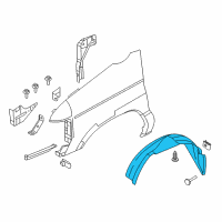 OEM 1998 Ford E-150 Econoline Club Wagon Fender Liner Diagram - 4C2Z-16102-AA