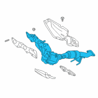 OEM 2019 Ford Escape Manifold With Converter Diagram - JJ5Z-5G232-A