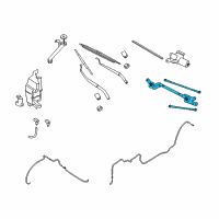 OEM Nissan Link Assembly WIPER Diagram - 28840-JM00A