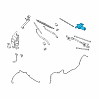 OEM 2013 Nissan Rogue Motor Assy-Windshield Wiper Diagram - 28810-JM00A