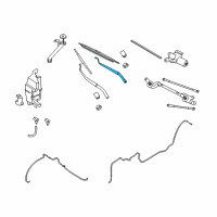 OEM 2012 Nissan Rogue Windshield Wiper Arm Assembly Diagram - 28881-JM00A