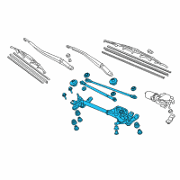 OEM Honda Accord Link, FR. Wiper Diagram - 76530-SDA-A01