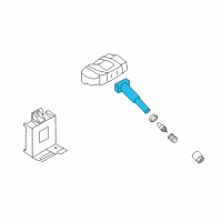 OEM Hyundai Veloster Tpms Stem Diagram - 52936-D4100