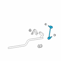 OEM 2009 Mercury Milan Stabilizer Link Diagram - 3M8Z-5K483-R