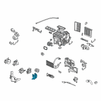 OEM 2012 Acura RL Motor Assembly, Temperature (Passenger) Diagram - 79170-SJA-A01