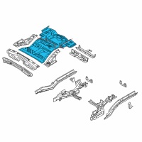 OEM 2016 Ford Edge Rear Floor Pan Diagram - F2GZ-5811218-A