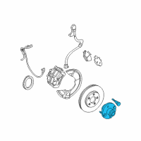 OEM 1995 Lincoln Continental Hub & Bearing Diagram - 3F1Z-1104-BA