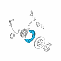 OEM 2000 Mercury Sable Splash Shield Diagram - 4F1Z-2K005-AA