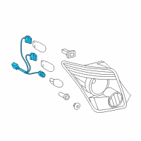 OEM Scion Socket & Wire Diagram - 81555-52460