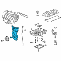 OEM 2016 Cadillac ATS Front Cover Diagram - 12665846