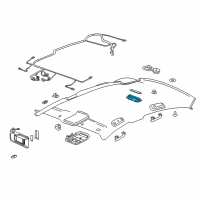 OEM 2018 Buick Regal TourX Dome Lamp Diagram - 39114118