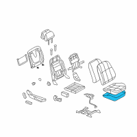 OEM Pontiac G8 Pad, Front Seat Cushion Diagram - 92250795