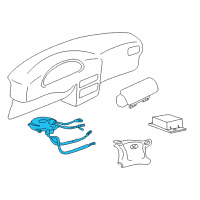 OEM 2005 Hyundai Accent Clock Spring Contact Assembly Diagram - 93490-25200