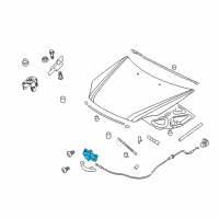 OEM Kia Hood Latch Assembly Diagram - 811302G500