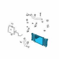 OEM 2004 Buick Regal Radiator Assembly Diagram - 89018543