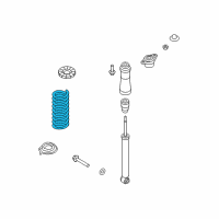 OEM Hyundai Genesis Spring Assembly-Air, Rear Diagram - 55350-3M900