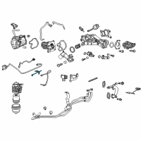 OEM 2015 Chevrolet Cruze Exhaust Temperature Sensor Diagram - 55598259