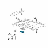 OEM 2022 Ford F-350 Super Duty Dome Lamp Diagram - FL3Z-13776-AC