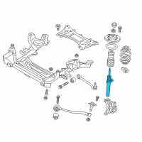 OEM 2012 BMW X3 Front Left Suspension Strut Diagram - 37-11-6-797-027