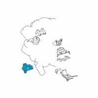 OEM Toyota Sequoia Rear Mount Diagram - 12371-0F060