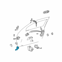 OEM 2002 Lexus GS300 Hinge Assy, Front Door Diagram - 68730-30140