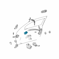 OEM 1998 Lexus GS300 Door Inside Handle Sub-Assembly, Right Diagram - 69205-30130-B0