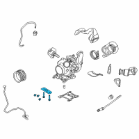 OEM 2013 Ford F-250 Super Duty Turbocharger Mount Kit Diagram - BC3Z-6L612-A