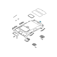 OEM 2016 Hyundai Santa Fe Sport Bulb Diagram - 18643-10009-N
