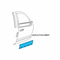 OEM Mercury Mountaineer Cladding Diagram - 1L2Z-7820879-FB