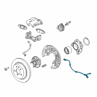 OEM 2018 Buick Encore Rear Speed Sensor Diagram - 42450319