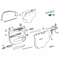 OEM 2011 Cadillac SRX Window Switch Diagram - 20833003