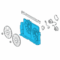 OEM 2016 Toyota RAV4 Lower Shroud Diagram - 16711-36180