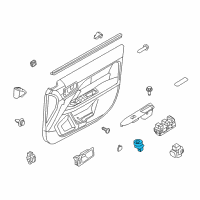 OEM Ford Fusion Mirror Switch Diagram - 7L3Z-17B676-AA