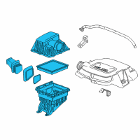 OEM Chevrolet Colorado Air Cleaner Assembly Diagram - 23234980