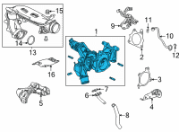 OEM Honda Civic TURBOCHARGER ASSY Diagram - 18900-64A-A01