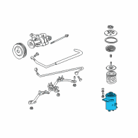 OEM 1995 BMW 750iL Power Steering Reservoir Diagram - 32-41-1-141-488