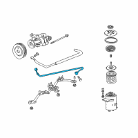 OEM 1997 BMW 740i Pressure Hose Assembly Diagram - 32-41-1-141-859