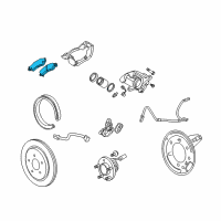 OEM 2010 Cadillac CTS Brake Pads Diagram - 19421343