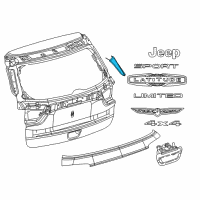 OEM 2018 Jeep Compass APPLIQUE-D Pillar Diagram - 5UP28DX8AC